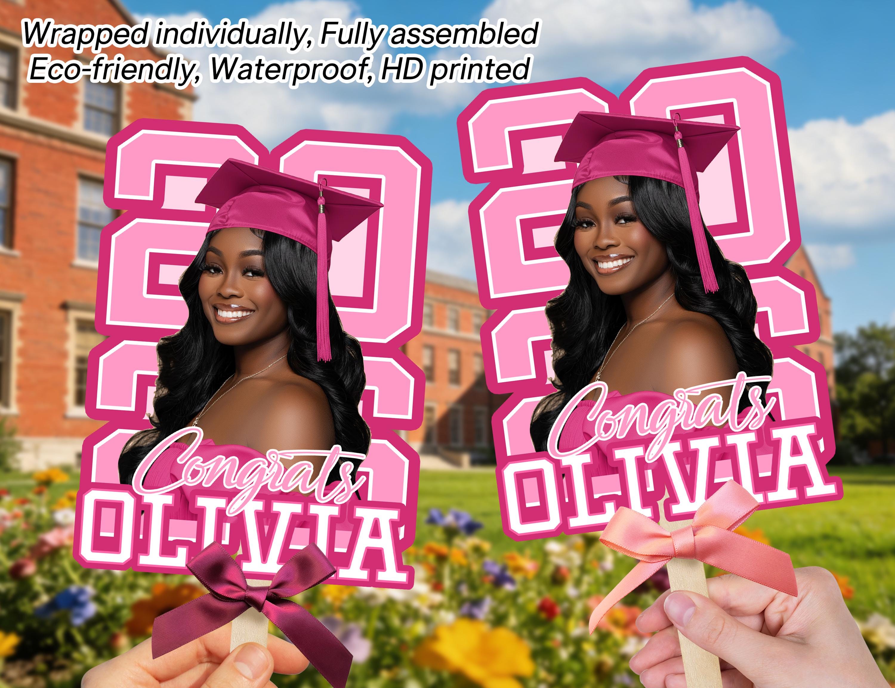 Custom Graduation Big Head Fan, Class of 2026 Graduation Paddle
