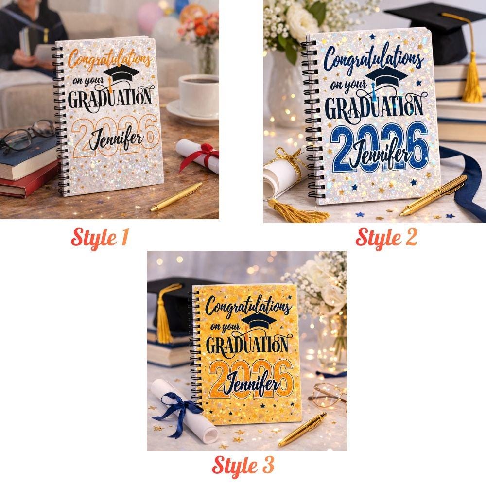 College Graduation Gift Card Book - Custom Class of 2026 Keepsake 🎓