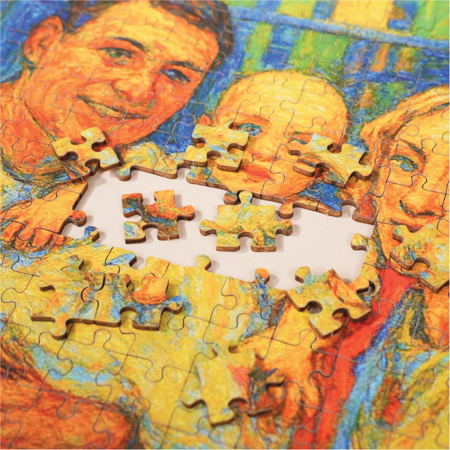 Personalized Painting Puzzle, Perfect Gift for your Family, Gift For Friends, Gift for Pets