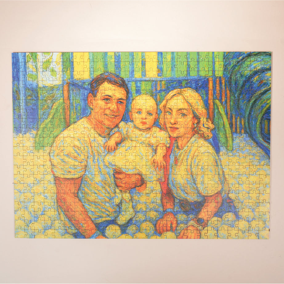 Personalized Painting Puzzle, Perfect Gift for your Family, Gift For Friends, Gift for Pets