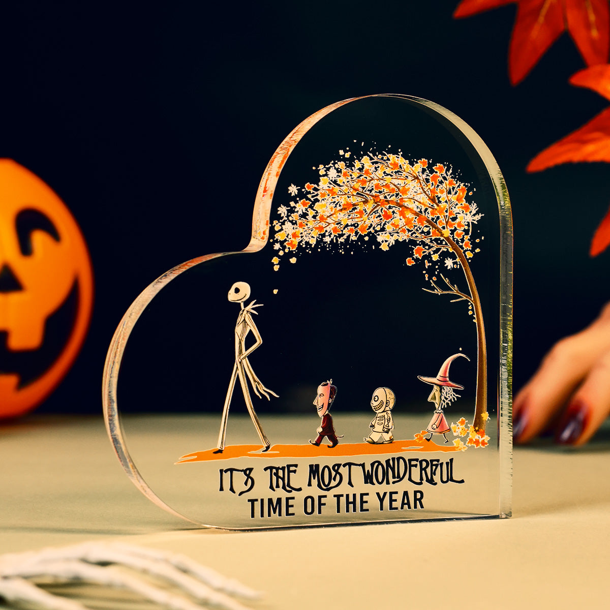 Its the Most Wonderful Time of the Year Halloween Acrylic Block Plaque
