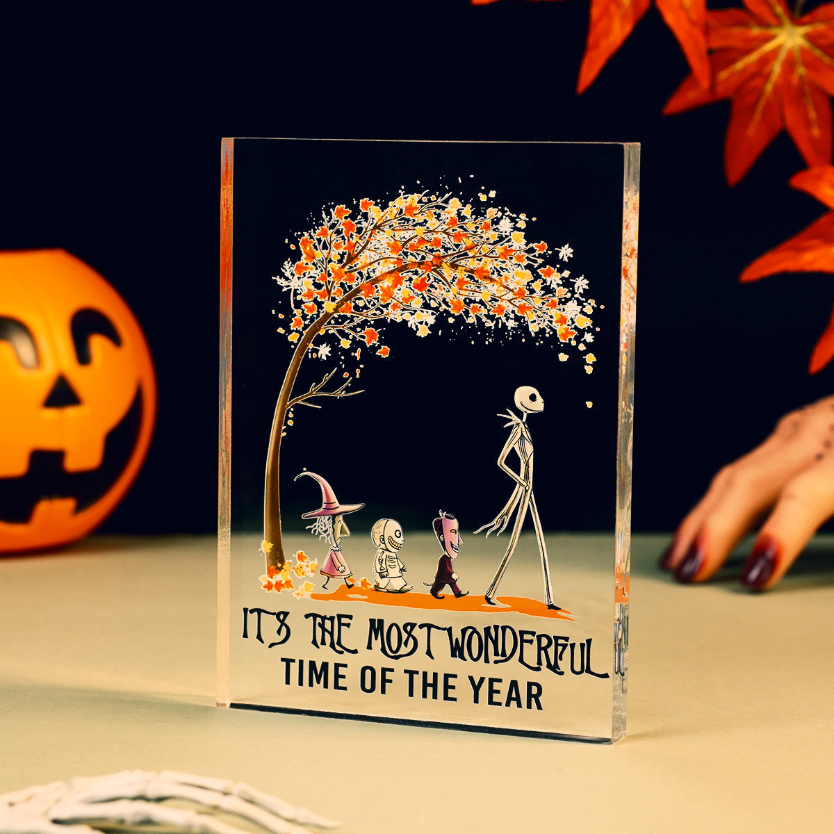 Its the Most Wonderful Time of the Year Halloween Acrylic Block Plaque