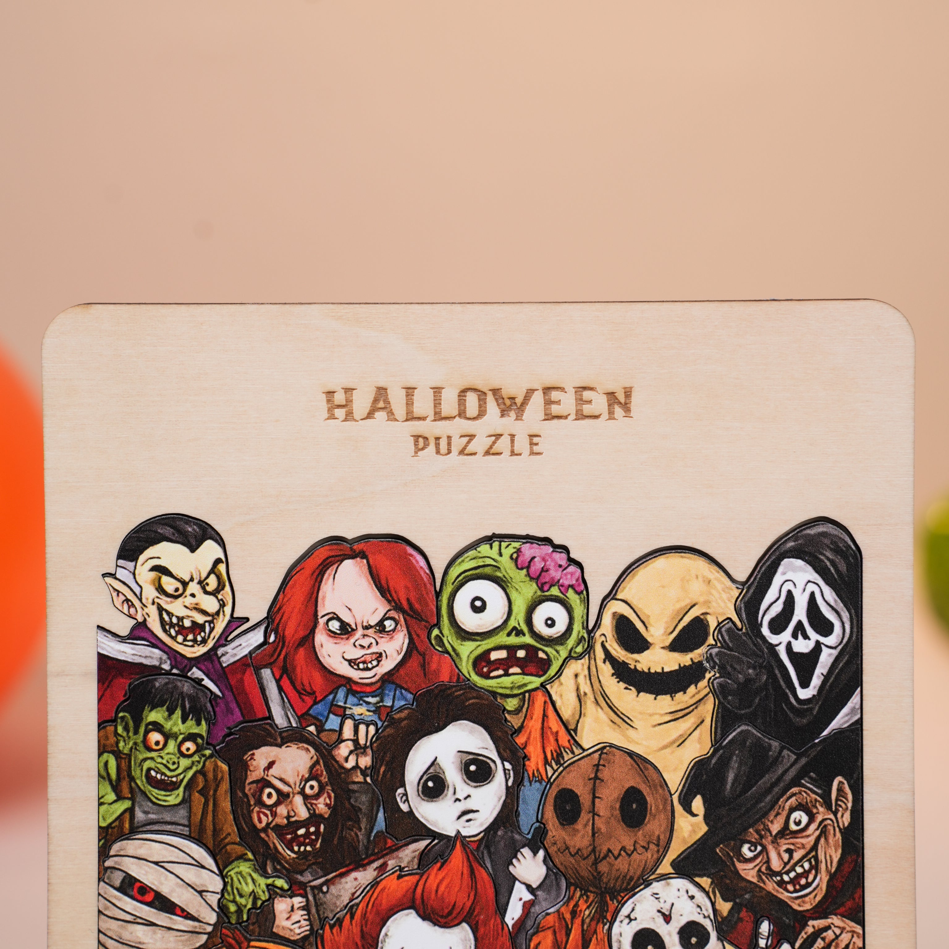 Halloween Horror Charactor Puzzle, Customize Gift for Halloween