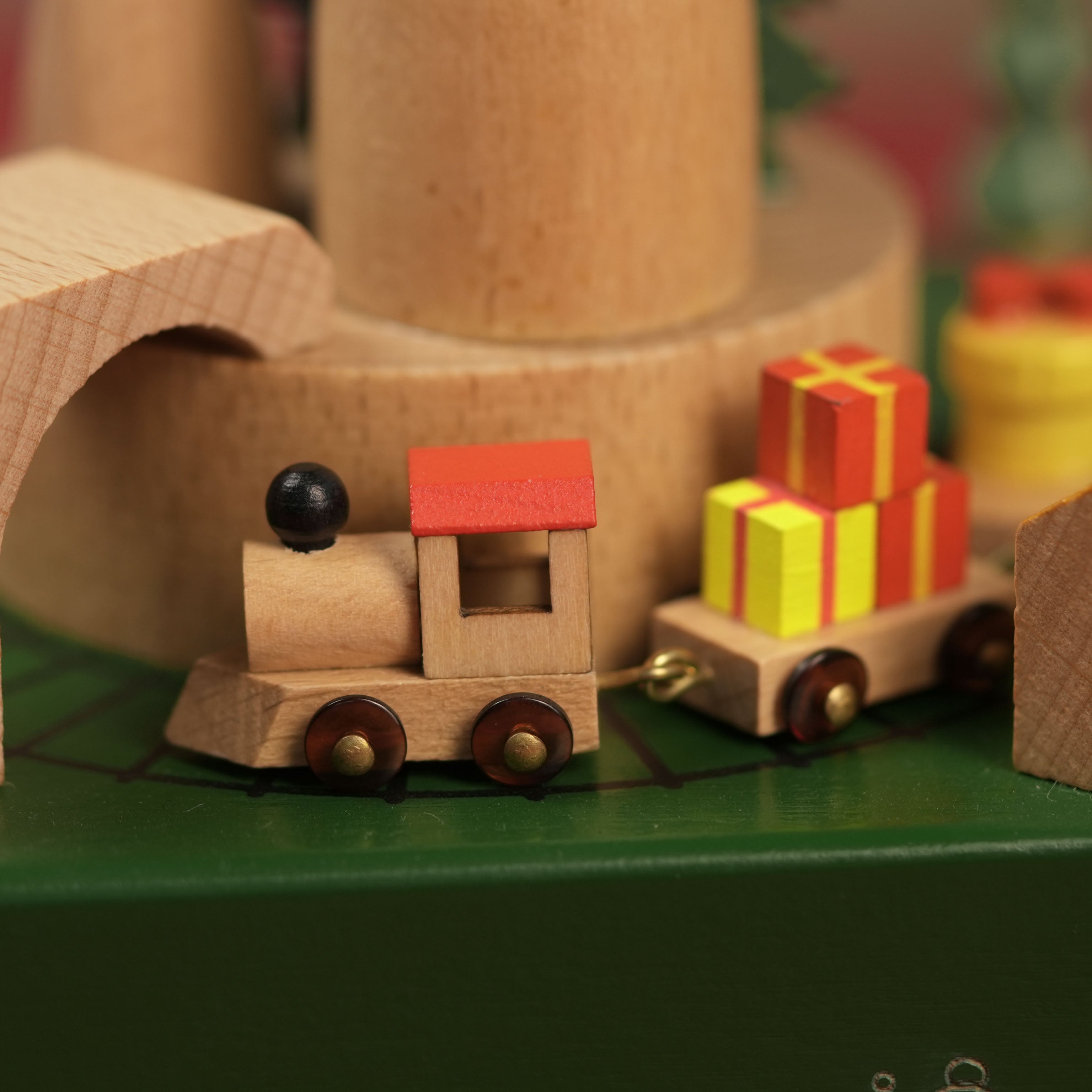 Musical Wooden Ballerina Carousel Keepsake, Engraved Name Music Box, Personalized Wooden MusicBox