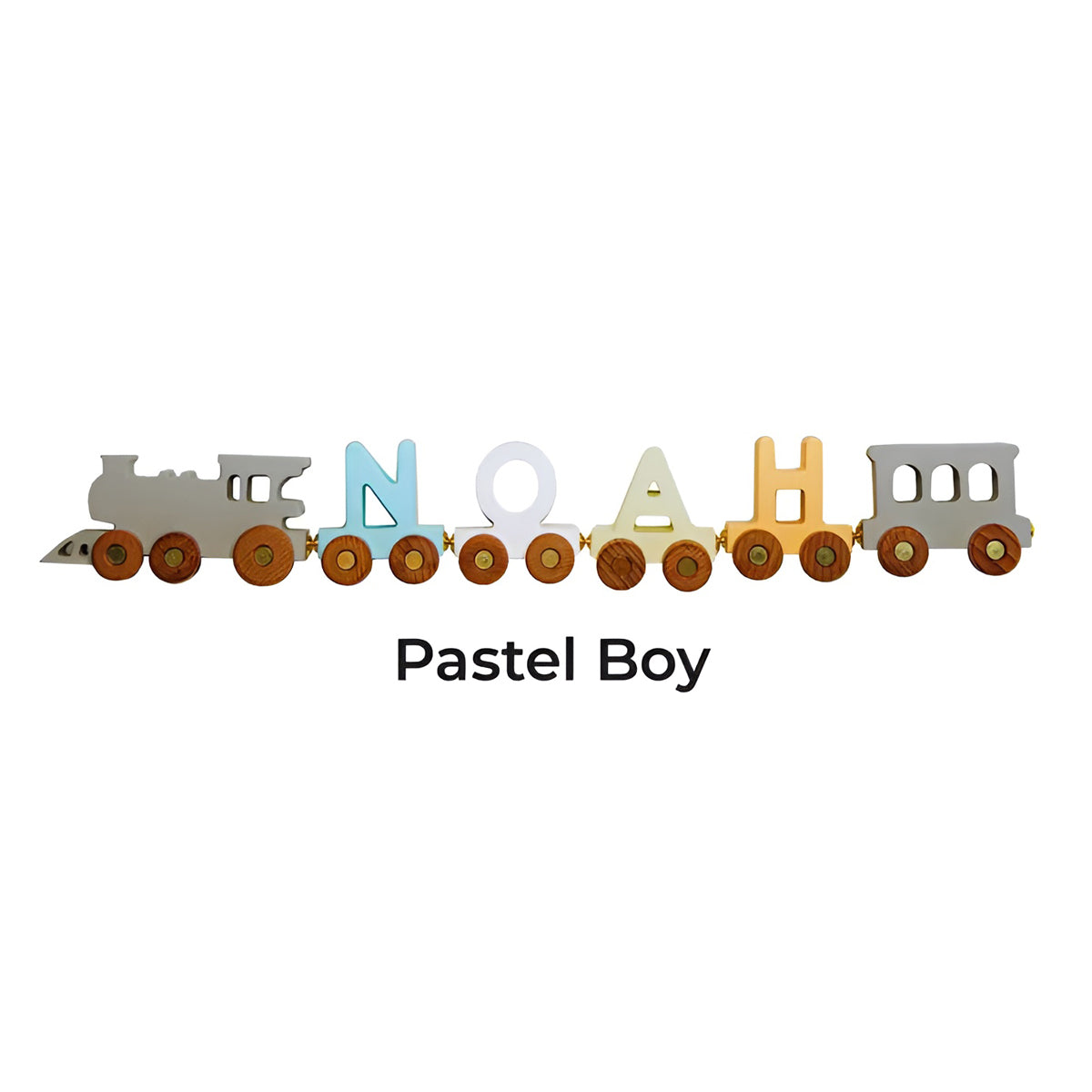 Personalized Train Name With Magnets First Birthday Gift Baby Toys Wooden Train With Railway Fidget Toys For Kids Nursery Decor