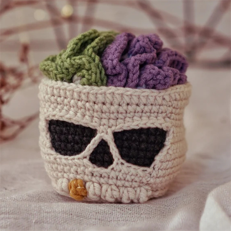 Halloween Brainy Skull Coaster Set