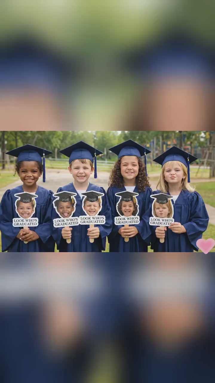 Custom Photo Graduation Fan - Class of 2026 Graduation Gift
