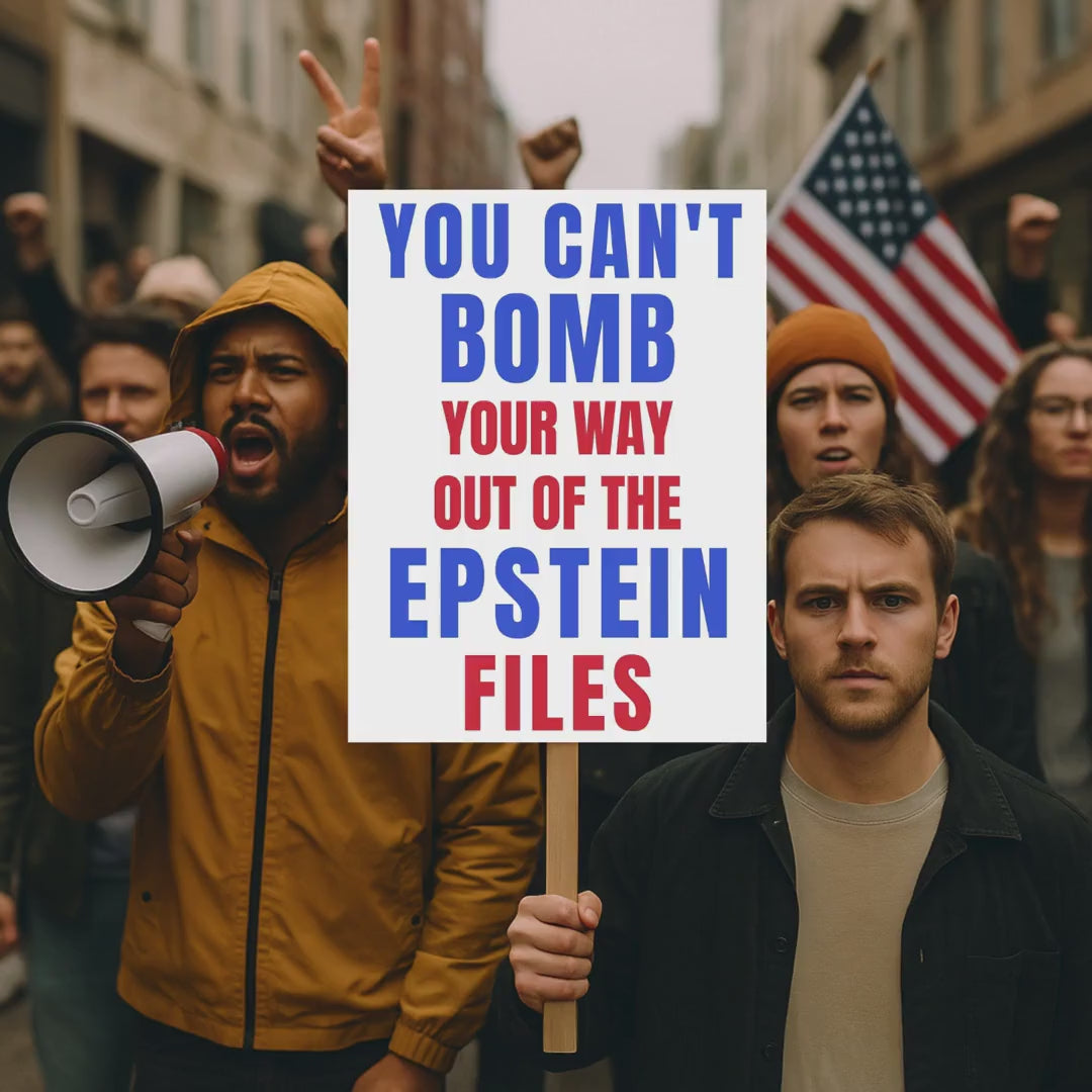 You Can't Bomb Your Way Out Protest Sign, Resist Rally Poster, No Kings Demonstration Sign