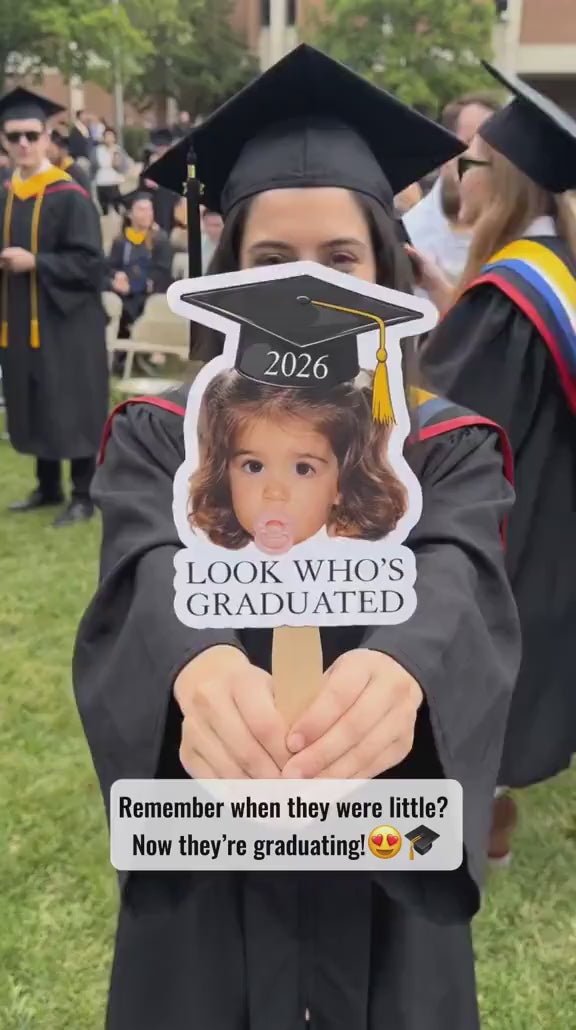 Personalized Graduation Photo Hand Fan