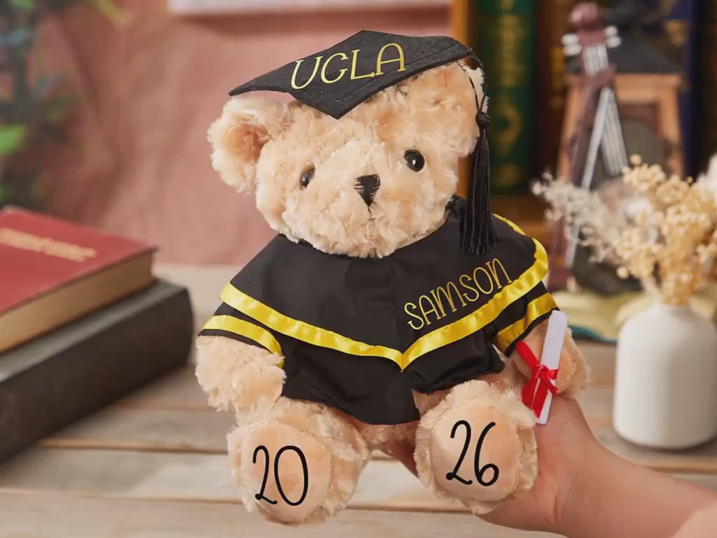 Personalized Graduation Bear – Custom Graduation Teddy with Name & Year